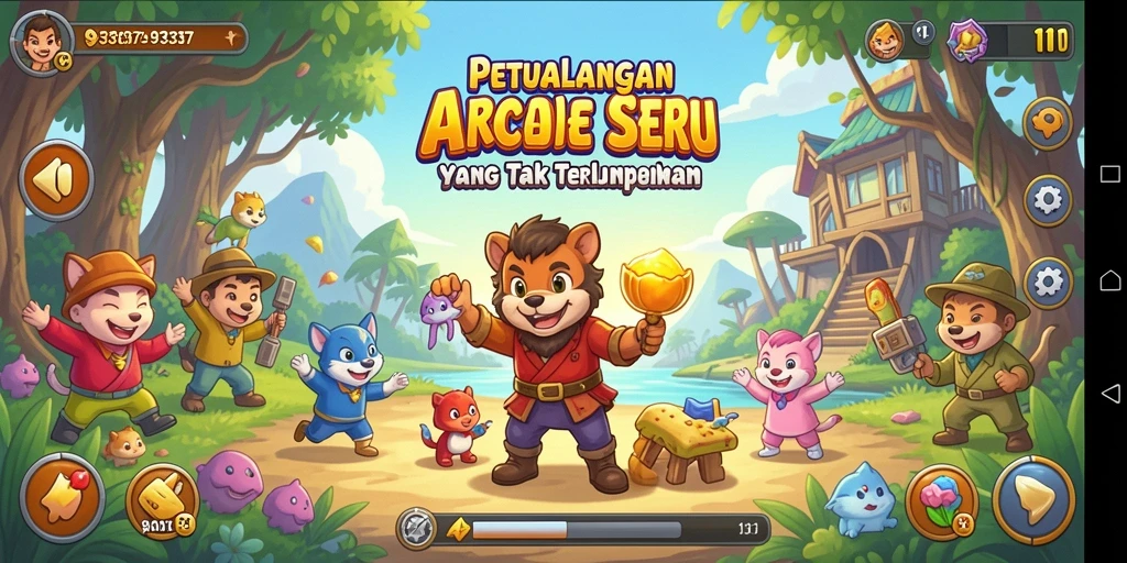 Screenshot gameplay 93337 menampilkan aksi petualangan yang menyenangkan.