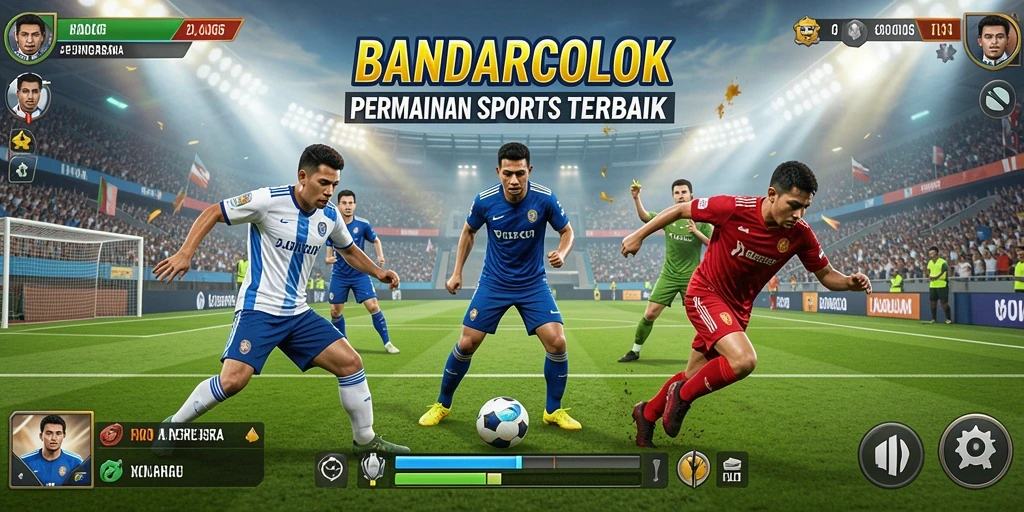 Screenshot BANDARCOLOK menampilkan pertandingan olahraga yang seru.