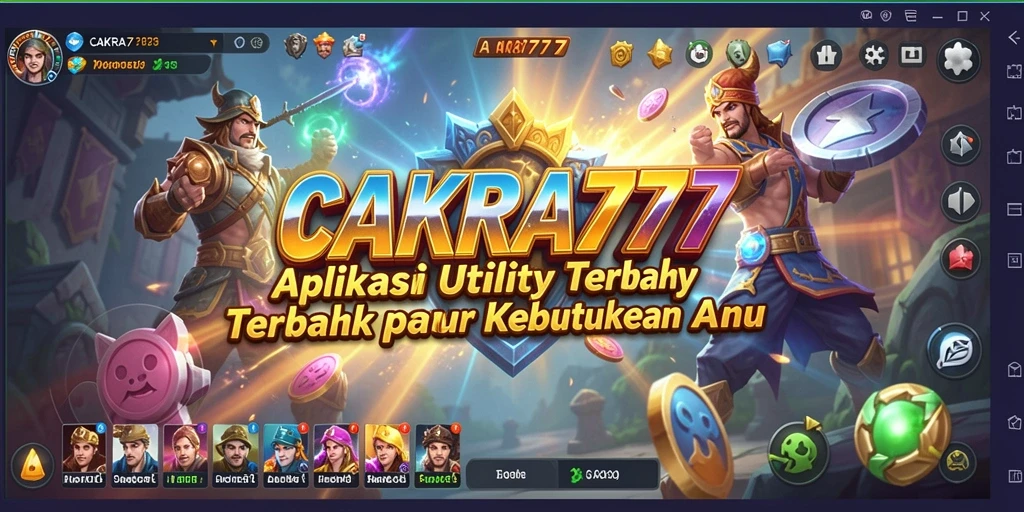 Screenshot utama CAKRA777 menunjukkan antarmuka pengguna yang intuitif dan fitur-fitur berguna.