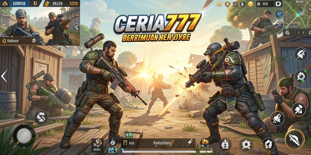 Tangkapan layar menunjukkan pertempuran seru dalam CERIA777.