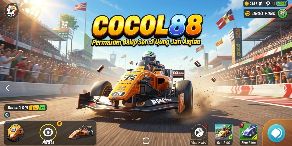 Gameplay Racing yang mendebarkan di COCOL88.