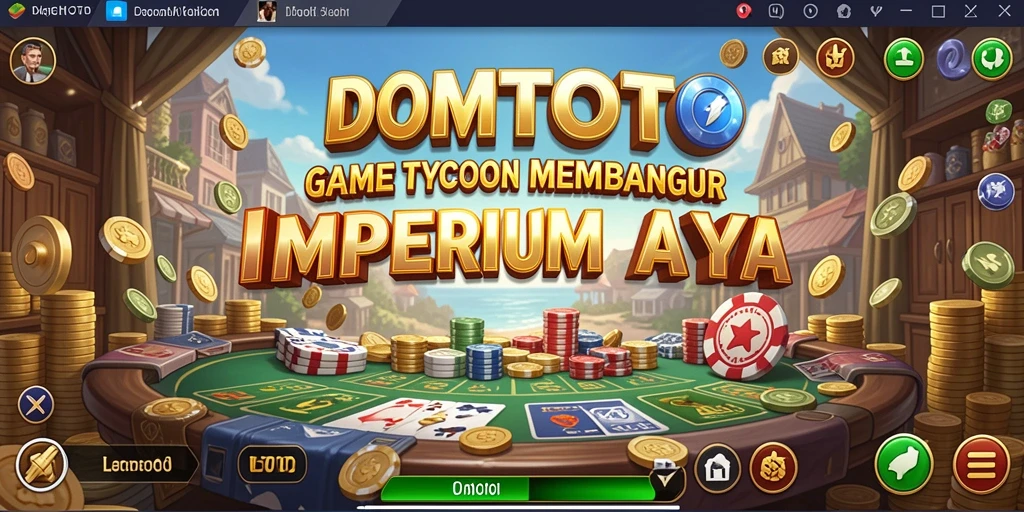Screenshot gameplay <strong>DOMTOTO</strong> menunjukkan kekuatan strategi Tycoon yang menarik.