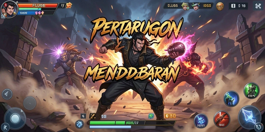Cuplikan gameplay FUJI66 dengan pertarungan yang mendebarkan.