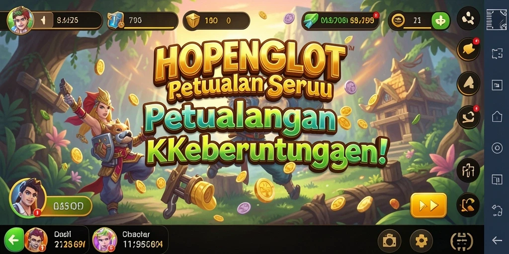Screenshot gameplay HOPENGSLOT menampilkan petualangan yang menyenangkan.