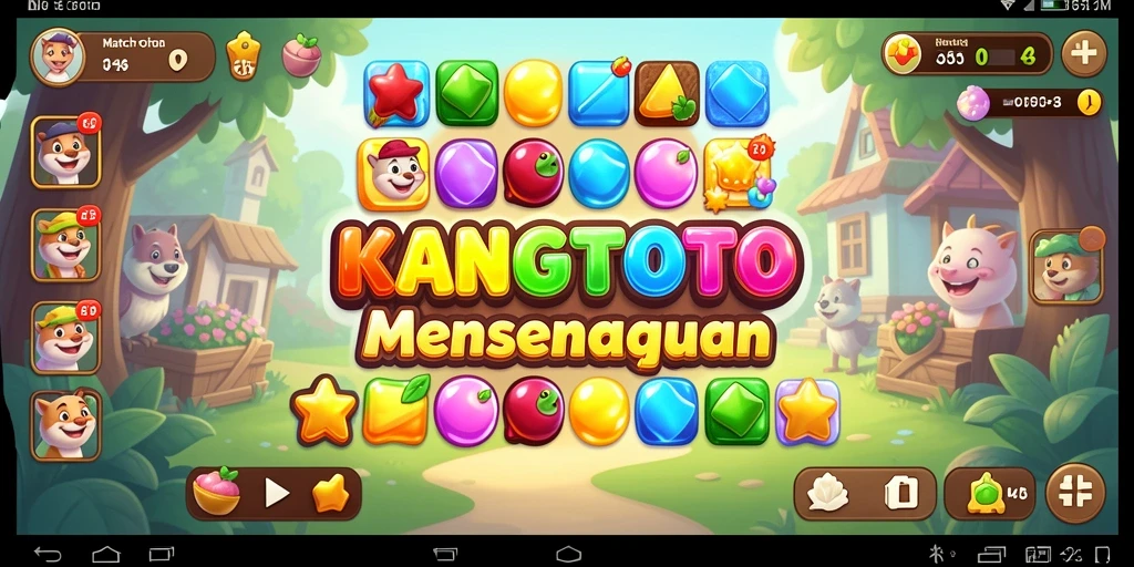 Tampilan gameplay KANGTOTO yang menarik dan penuh warna.