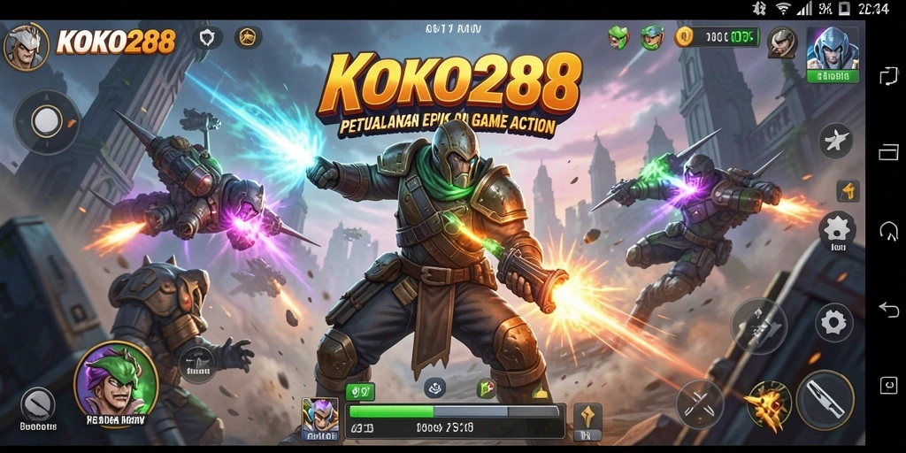 Tampilan gameplay yang penuh aksi dan tantangan.