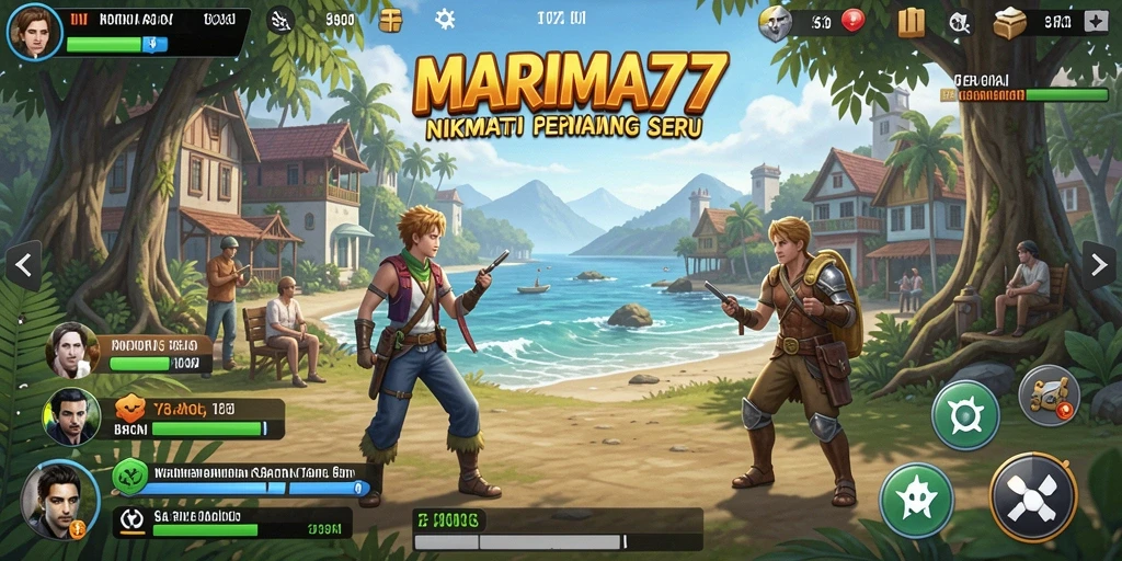 Tampilan gameplay menarik dan penuh warna di <strong>MARIMA77</strong>.