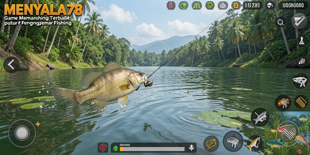 Tampilan menarik dari gameplay memancing di MENYALA78.