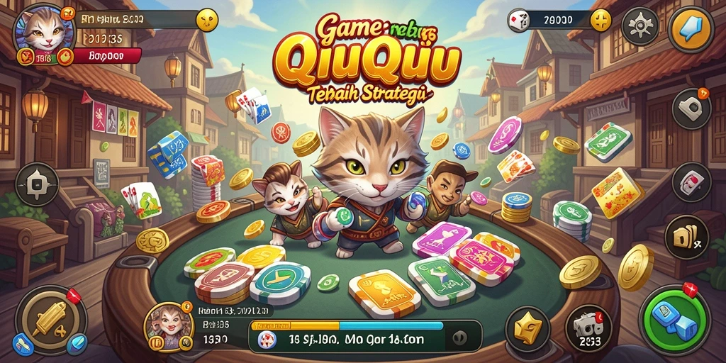Screenshot gameplay QiuQiu yang menegangkan dan strategis.