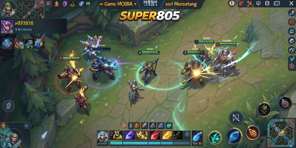 Tampilan screenshot gameplay SUPER805 yang menegangkan dan penuh aksi.